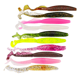 10 For One Pack Single Color Comfortable New Design Lures Soft Fishing Worm Soft Lures Bait