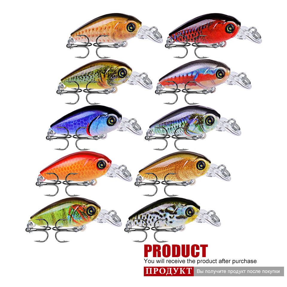 Wholesale Fishing Tackle 47mm 4g square bill crankbait lure blank