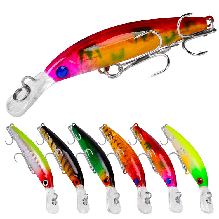 3.3g/7mm Slow Sinking Minnow Fishing Lure Plastic Hard Bait Perch Pesca Wobbler Fishing Tackle Crankbait