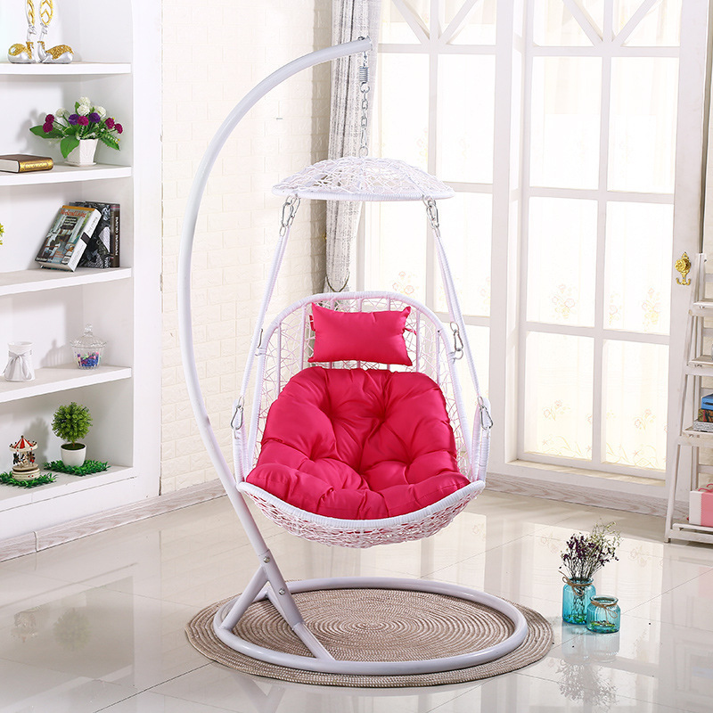 wholesale hammock chair indoor hammock with stand balcony swing chair baby adult  rattan wicker swing egg chair for bedroom