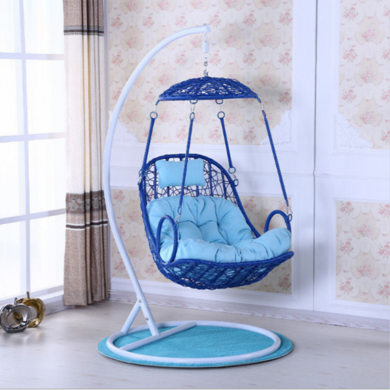 wholesale hammock chair indoor hammock with stand balcony swing chair baby adult  rattan wicker swing egg chair for bedroom