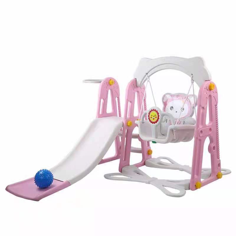 3 In 1 Sport plastic toy children swings and slide combination set baby swing