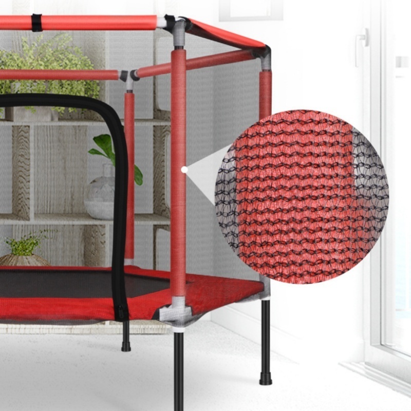 wholesale hexagon Jumping bed outdoor trampoline with protective net indoor bouncy bed