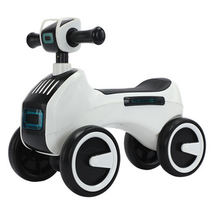 2023 new design good quality robot-shape children tricycle outdoor balance car baby four-wheeled bike kids ride on toy car