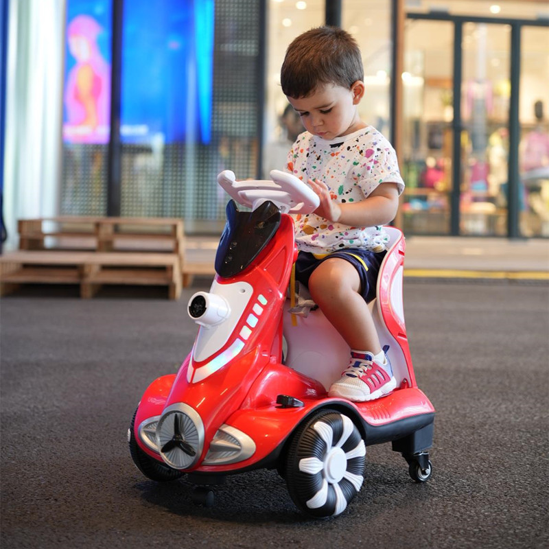 Hot selling children's balance car toy car, double drive 360 degree four-wheel remote control rotary car