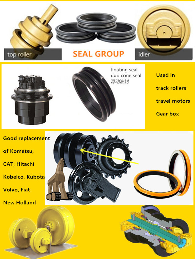 Crankshaft power steering double lip metal oil seal rings assy axle duo cone mechanical face floating seal