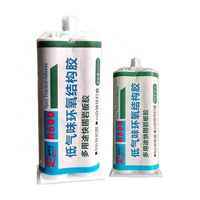 Fast Curing 2-component epoxy adhesive glue for metal 5-10 minutes bonding steel and polyurethane panels marble glue