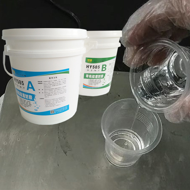 electrical two component transparent silicone for pcb potting compound thermo curing clear silicone encapsulation