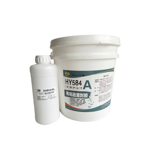 HY584 self-leveling ab type silicone sealant high performance flowable joint sealant silicone adhesive