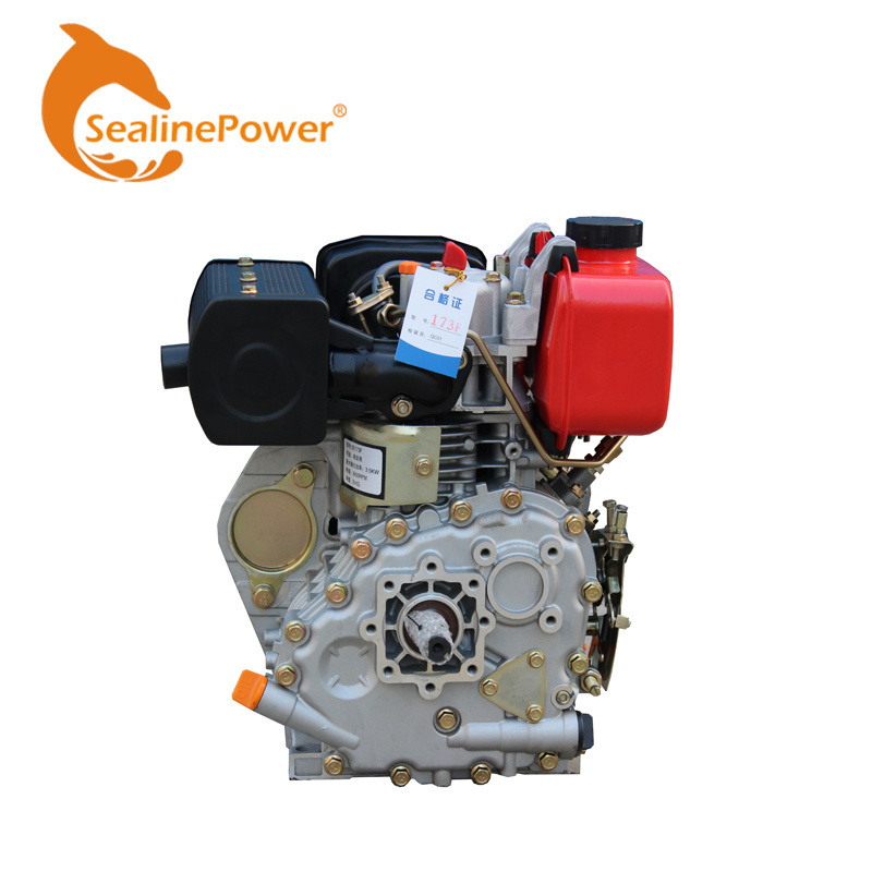 16HP  Air Cooled  Diesel Engine  Electric start single-cylinder, 4-stroke