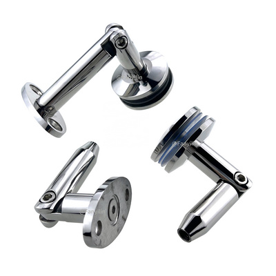 Foshan glass Hardware Stainless Steel Outdoor Glass Canopy Brackets system Accessories Glass Awning clamp fitting