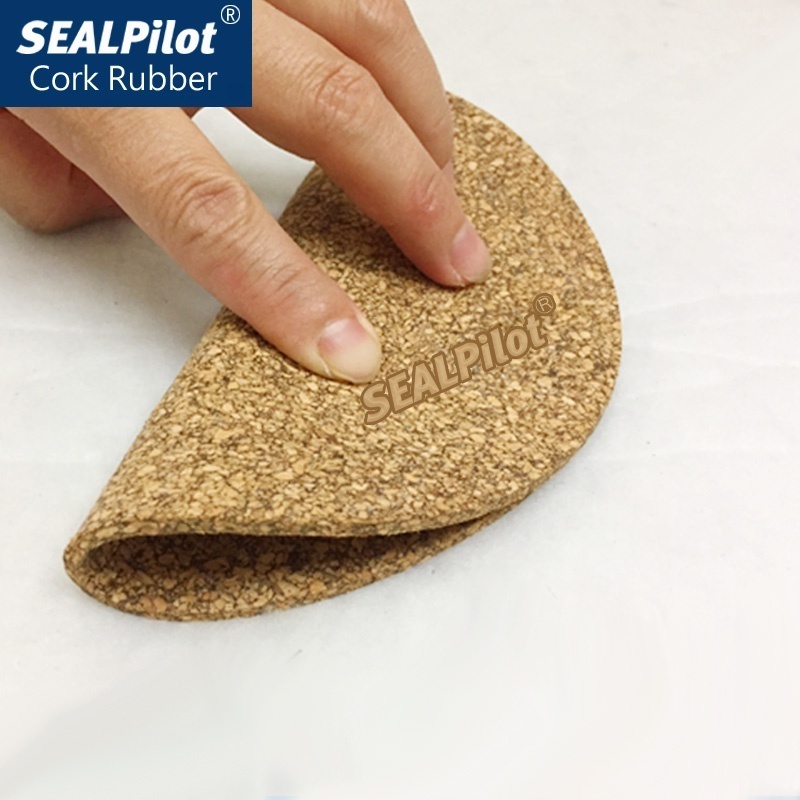 Sealpilot stock seal rubber cork gasket, cork rubber sheet for Thickness 1.0-20mm