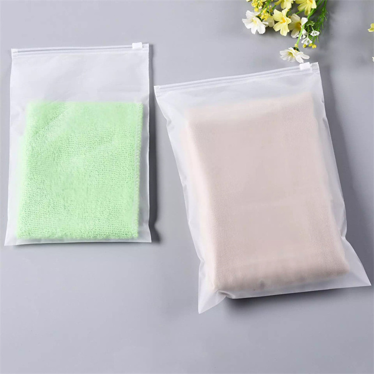 Zipper Lock Bag Packaging Bag for Clothing Transparent Print Poly Zipper Lock Frosted Plastic PE Ziplock Zipbag Offset Printing