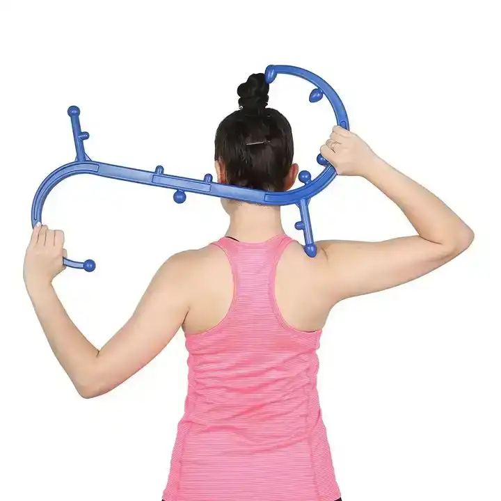 2024 Hot Selling Handheld Abs Back Neck S Shaped Shoulder Self Massage Tool Back Hook Massager