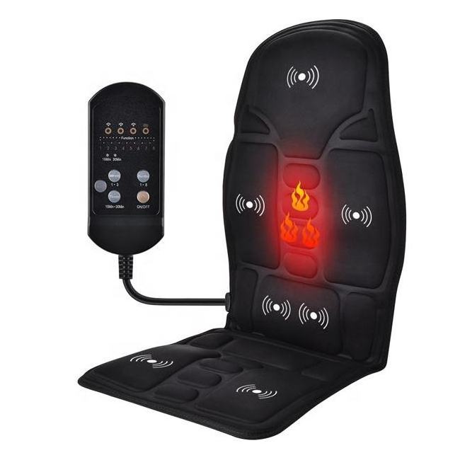 Custom Safe Reliable Electric Massager  Car Home Office Seat Massage Cushion With Heating and Vibration