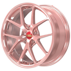 17 18 19 Inch Wheels Custom Casting Alloy Passenger Car Wheels Hyper Pink Rims