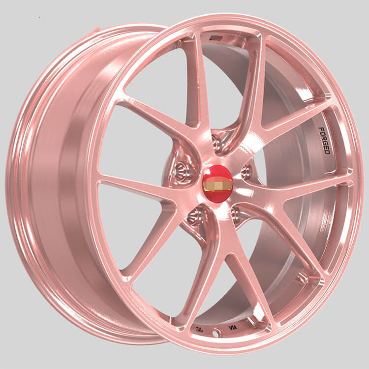 17 18 19 Inch Wheels Custom Casting Alloy Passenger Car Wheels Hyper Pink Rims