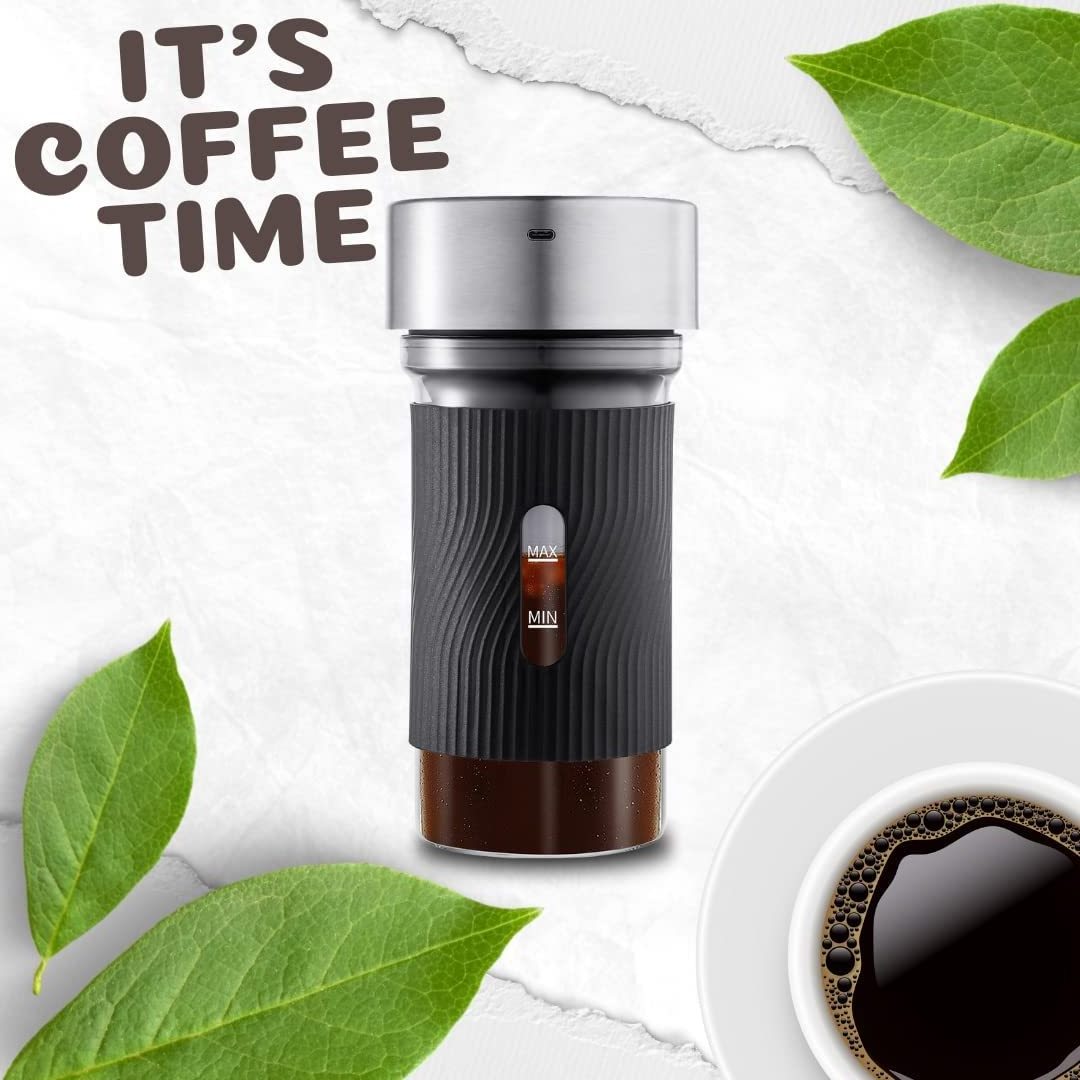 Wholesale Portable 600ml Black French Press Coffee Maker 15mins fast making cold Brews Coffee