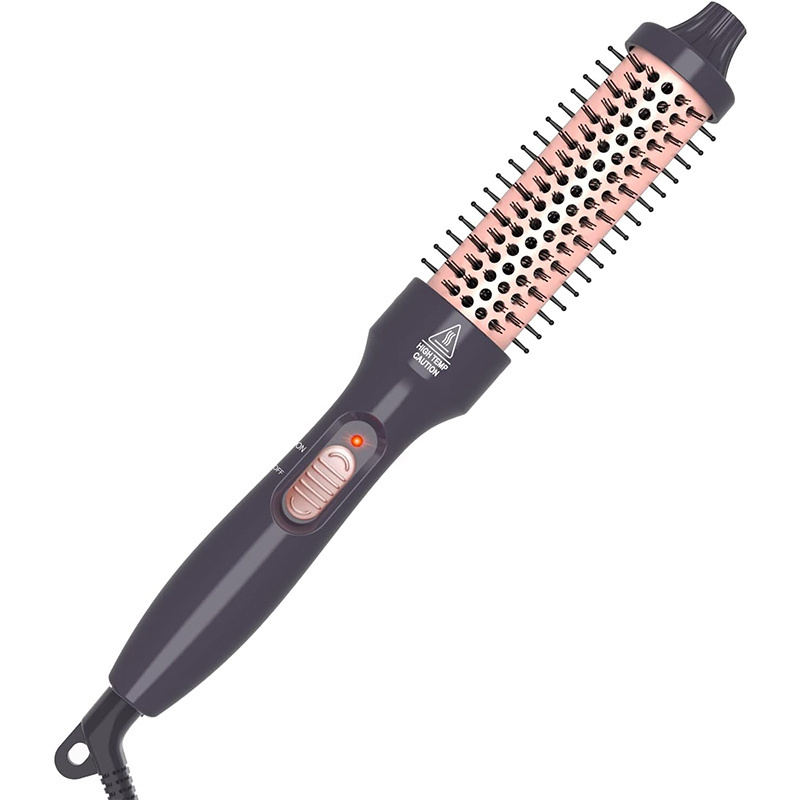 PHOEBE 1.25 Inch Curling Iron Brush Ceramic  Double PTC Heated Hair Curling Comb