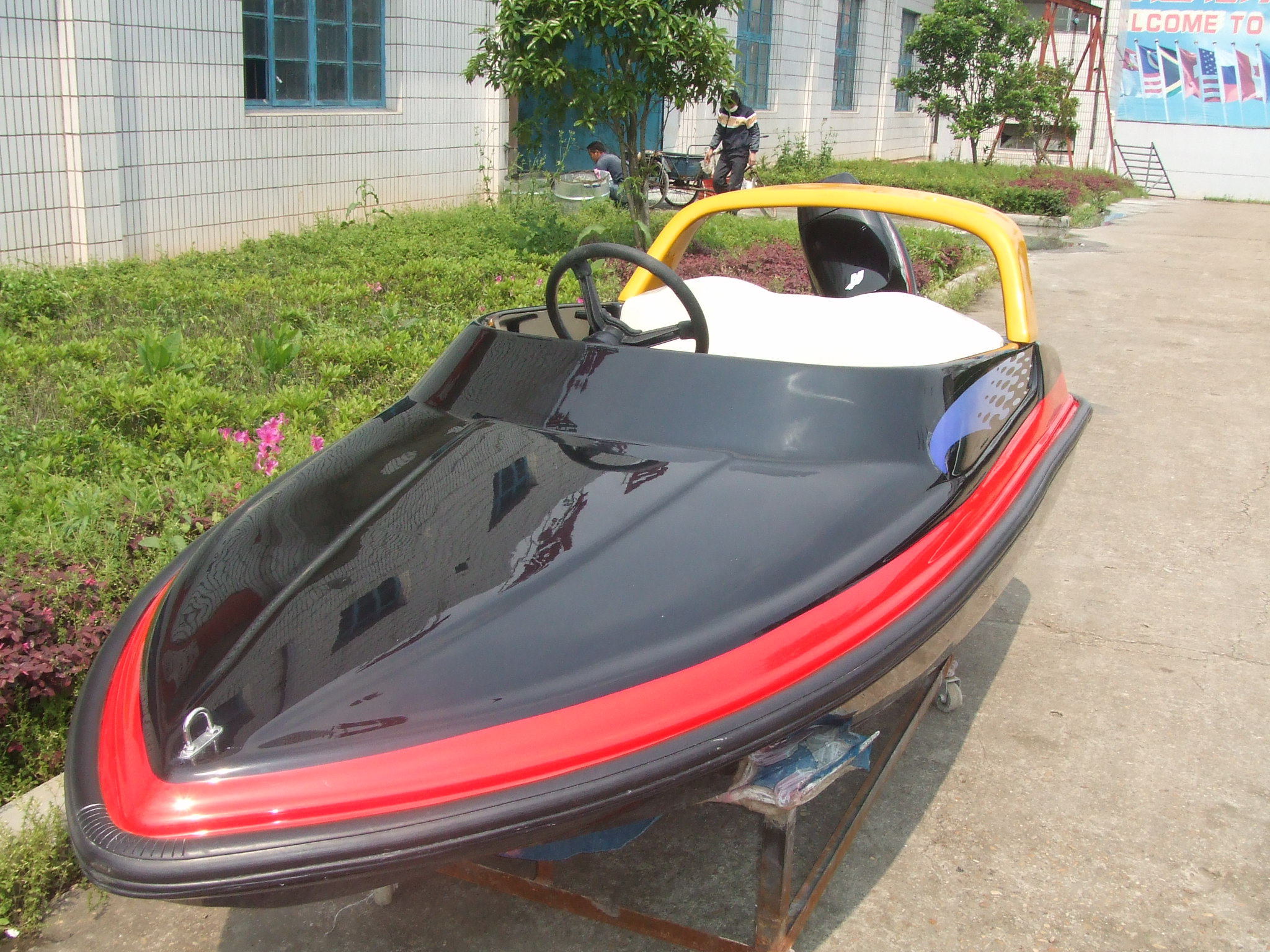 3.2m Fiberglass high speed Motor jet Boat with CE Certification