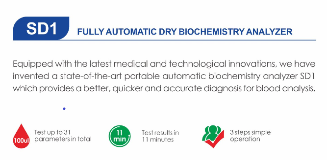 Hospital Laboratory SD1 Automatic Biochemistry Analyzer Analyzer Fully Blood Chemistry Analyzer