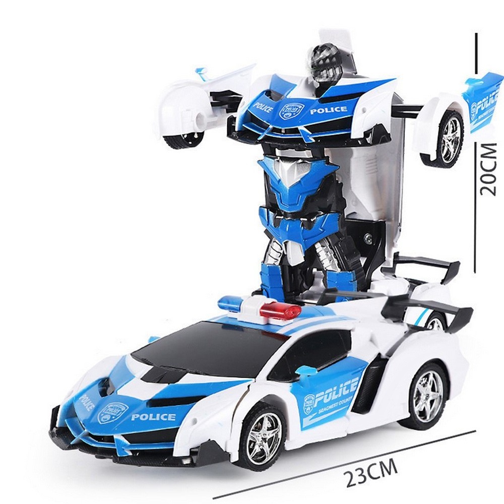 2 in 1 Electric RC Car  Children Outdoor Remote Control Sports Deformation Car Robots Model Toy