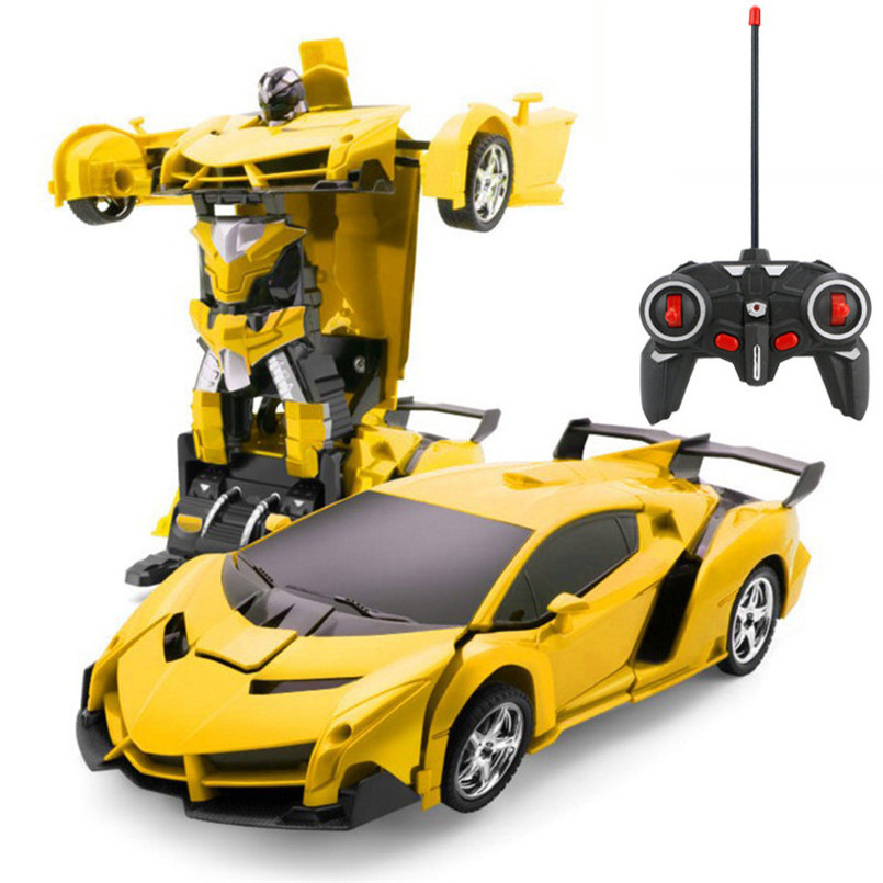 2 in 1 Electric RC Car  Children Outdoor Remote Control Sports Deformation Car Robots Model Toy