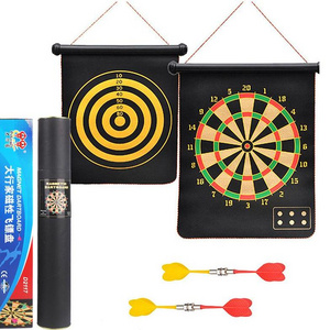 Hot Sale Professional 15 17 Inch Magnetic Dartboard with 6 PCS Darts Portable Home Indoor Toy Dartboard