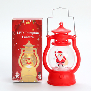 Christmas Decoration Wind Lamp Portable Led Luminous Horse Lamp  Dress Up Small Oil Lamps Christmas gift Decoration