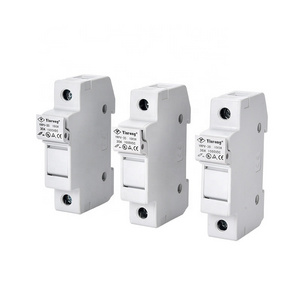 SeanRo Solar PV Din rail fuse holder for fuse link 10*38mm 1000V 25A 15amp dc fuse