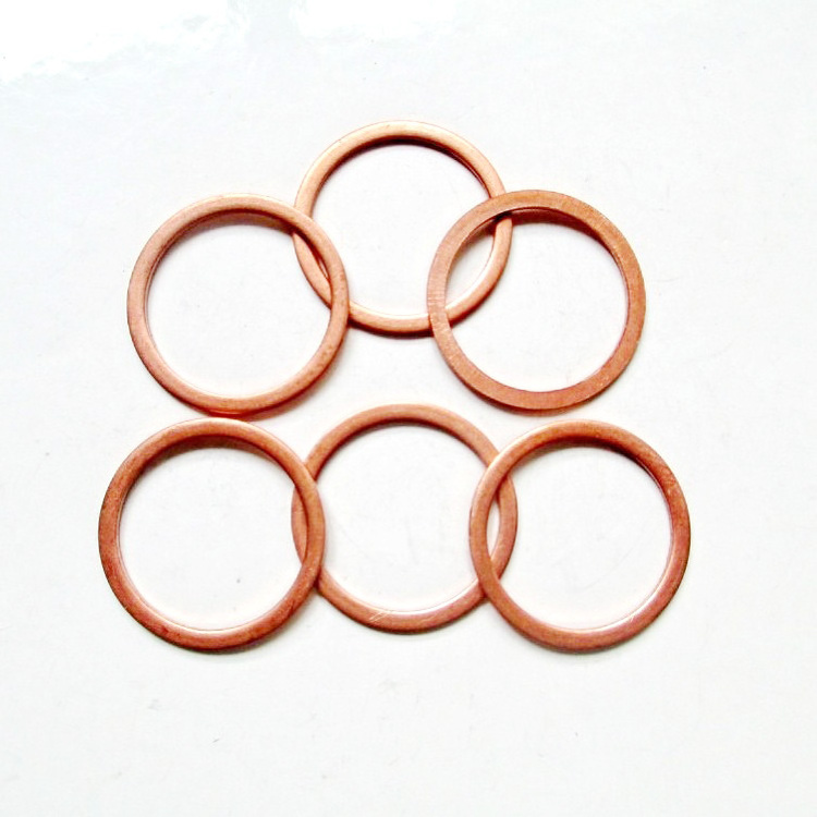 All size Manufacturers Supply Support Customization Sealing Copper Gasket Brass Washer Copper Gasket