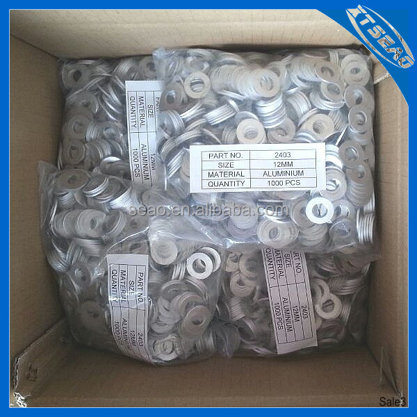 XTSEAO Self-Centering Bonded Seal Gasket  Composite Gasket Iron Rubber Stainless Steel   compound gasket