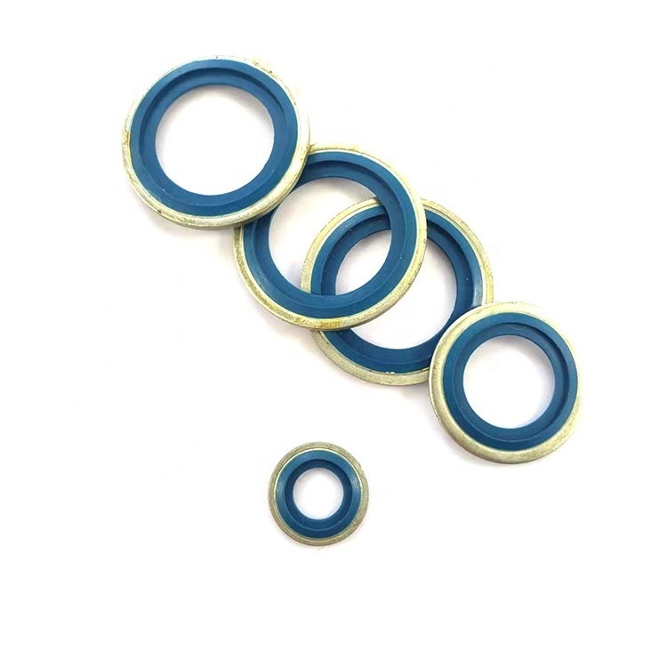 XTSEAO Self-Centering Bonded Seal Gasket  Composite Gasket Iron Rubber Stainless Steel   compound gasket