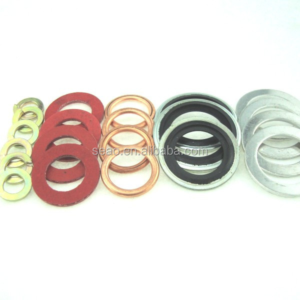 Copper washer ,oil drain plug gasket in fast delivery time