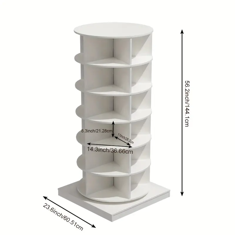 360 Rotating Shoe Rack 7 Tiers Revolving Free Standing Shoe Storage Organizer Storage Rack Cabinet Tower