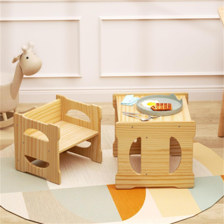 2 Pack Montessori Furniture Table And Chairs Set Wood Montessori Table And Chair Set