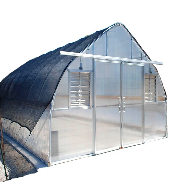 Hot sale polycarbonate  greenhouse shade green house design sell greenhouse kits