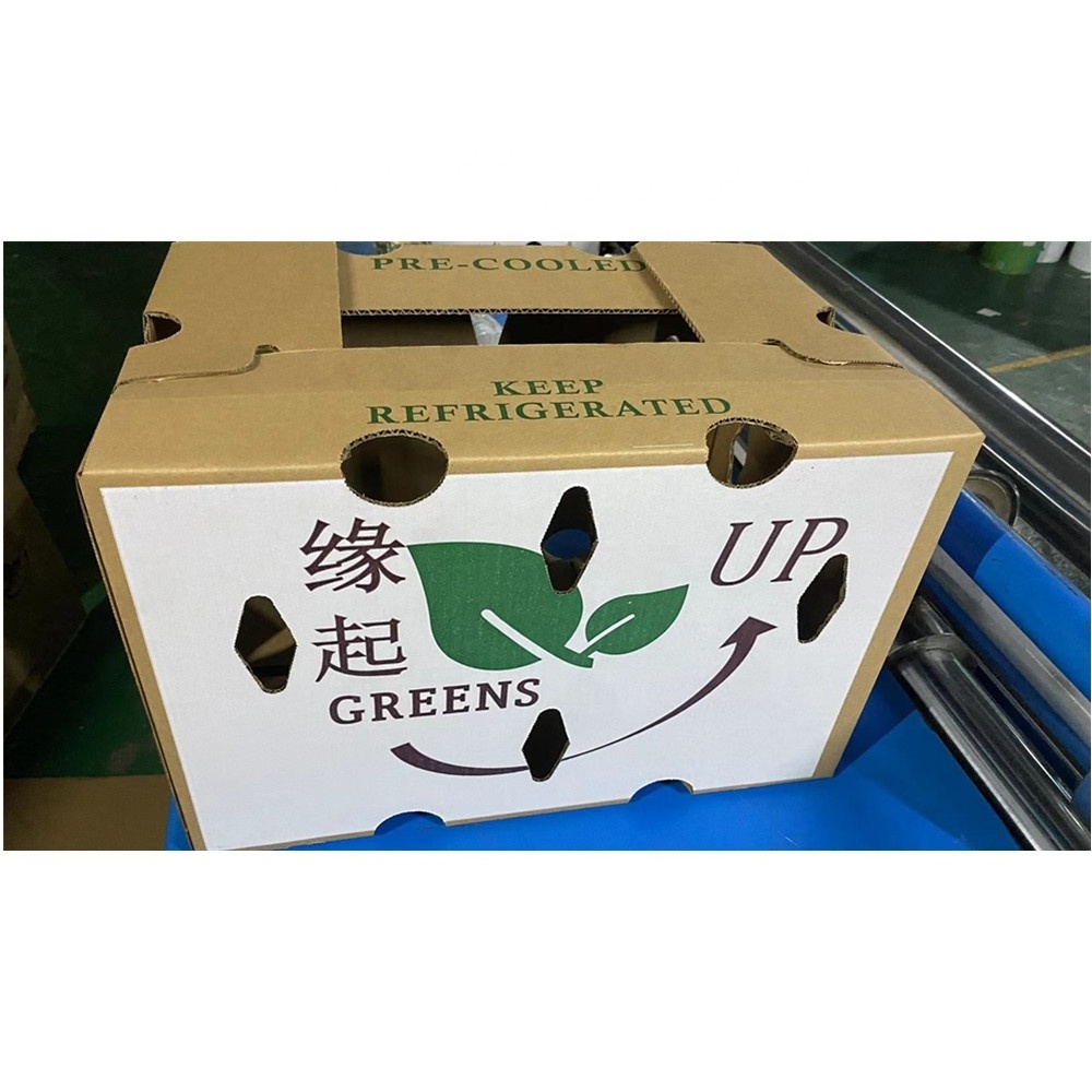 Carton box for vegetable with Waxed very strong and  waterproof