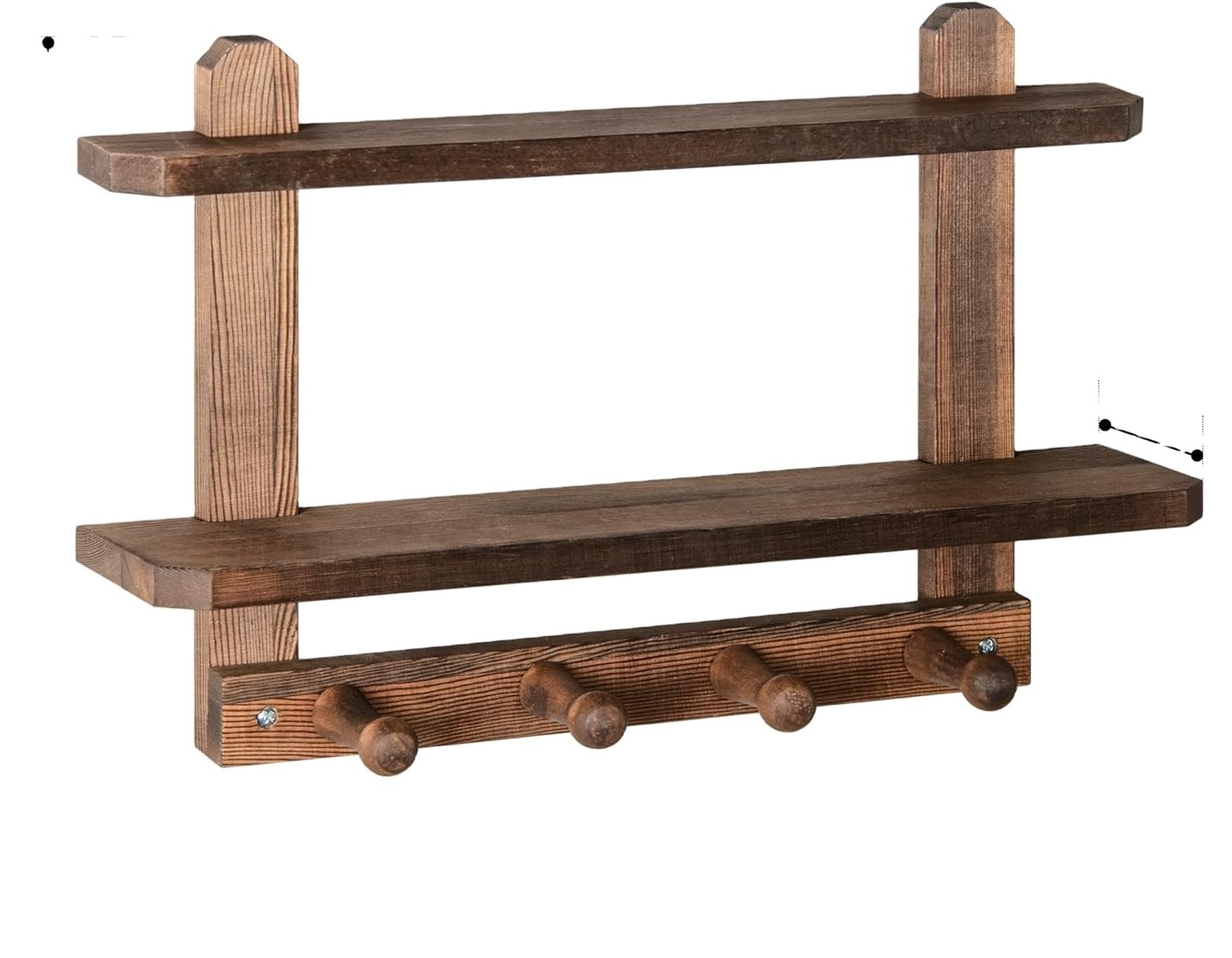 Wall Mounted Coat Hook with Shelf Coat Rack for Display Shelves Genre