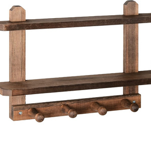 Wall Mounted Coat Hook with Shelf Coat Rack for Display Shelves Genre