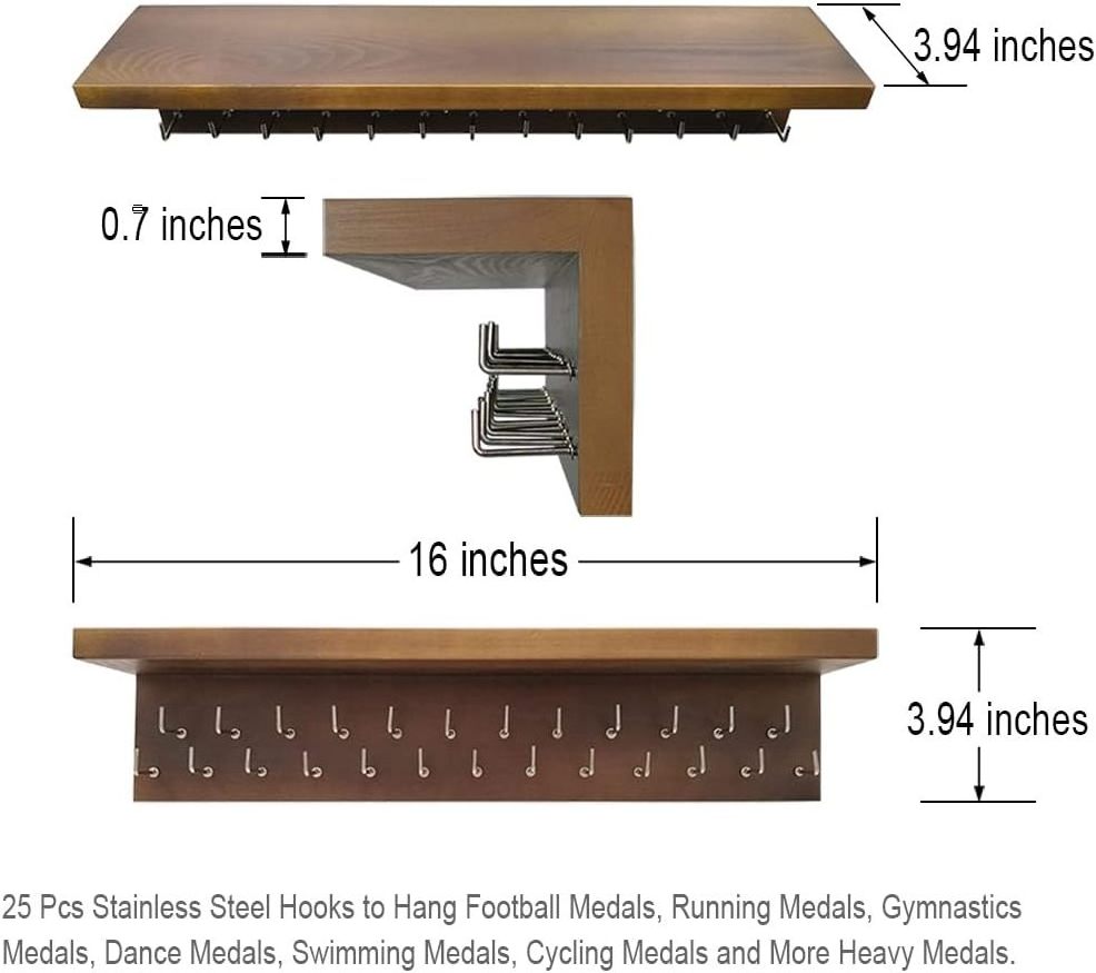 Wall & Display Shelves Medal Hanger and Trophy Shelf