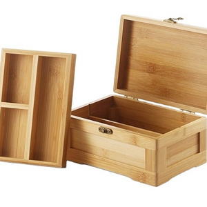 Wooden Stash Box with Rolling Tray Stash Box your Herbs and Accessories Rolling Kit with Removable Large stash box