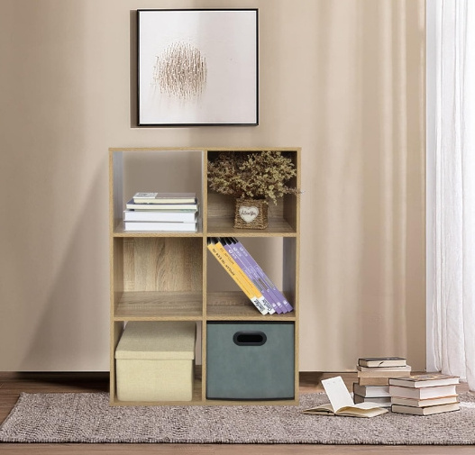 New style 6 Cube Storage Organizer Unit Shelf Closet Cabinet Bookshelf File Organizer Rack