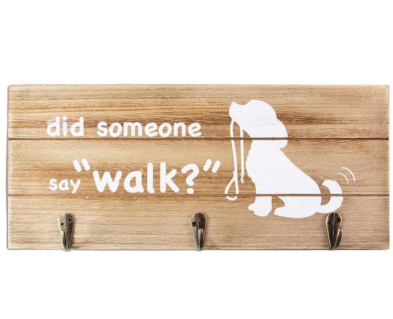 custom Dog Mom Gifts Wooden Leash Holder Home Sign Farmhouse Wall Decor with Hooks