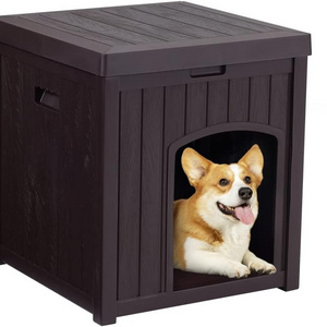 Plastic insulated dog house outdoor small medium-sized dog waterproof and weatherproof, portable and easy to assemble