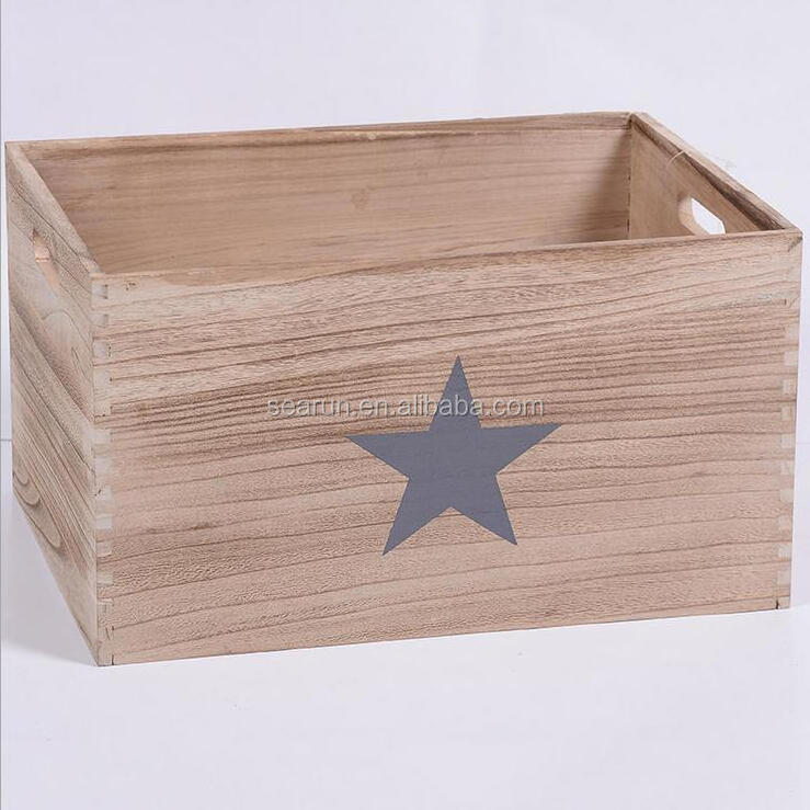 Customized Wood crate/mini wooden crates wholesale/small wood gift crate