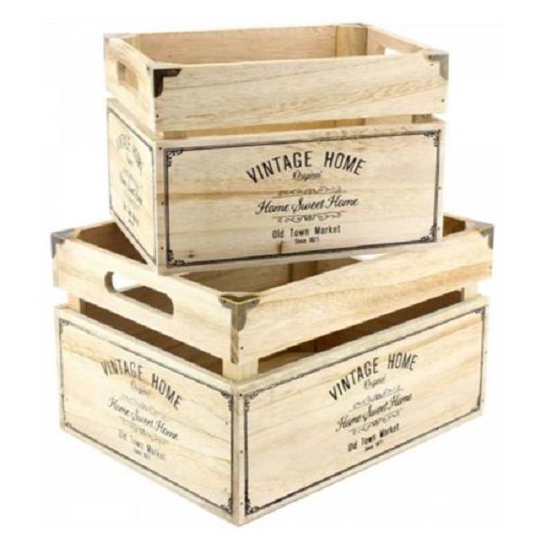 Customized Wood crate/mini wooden crates wholesale/small wood gift crate