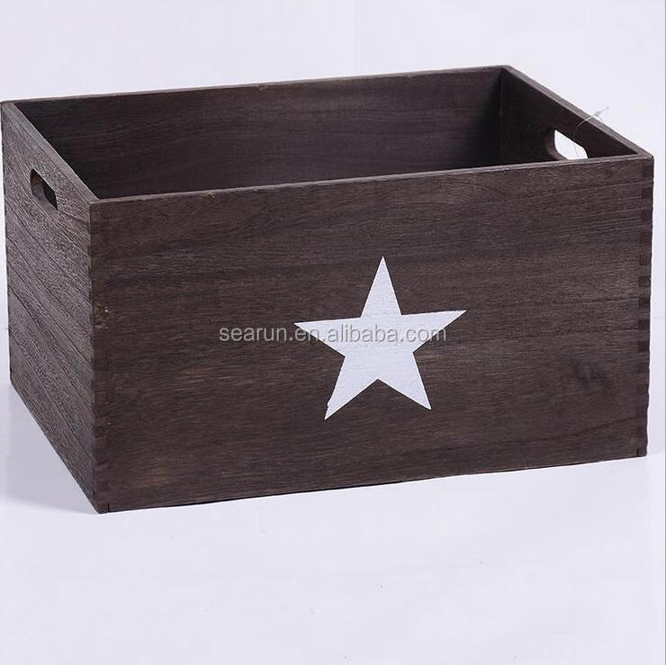 Customized Wood crate/mini wooden crates wholesale/small wood gift crate