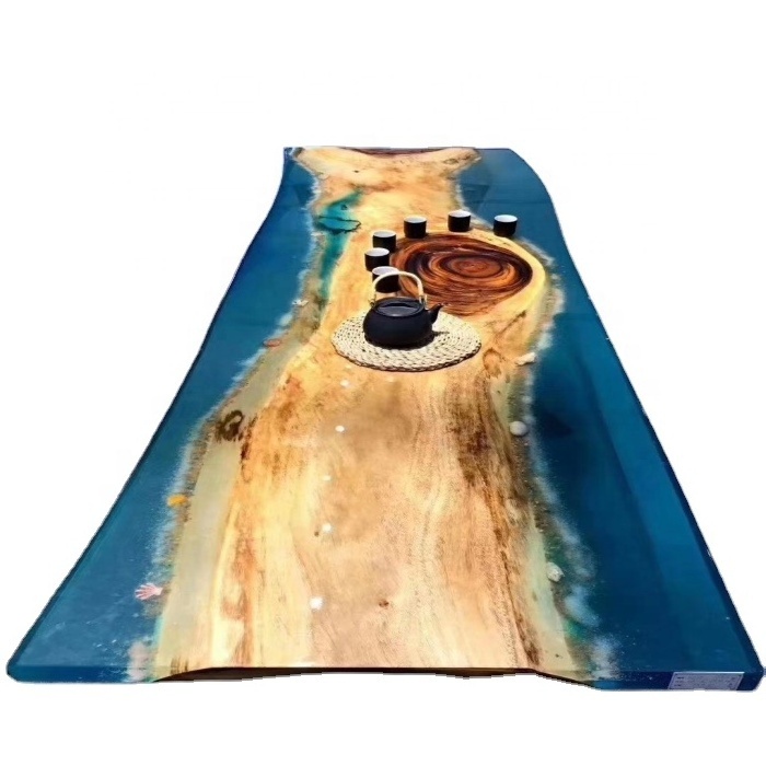 Factory Sell Top Wood Dining Epoxy Resin River Table With Wholesale Price 100% Solid Wood 100% Solid Wood