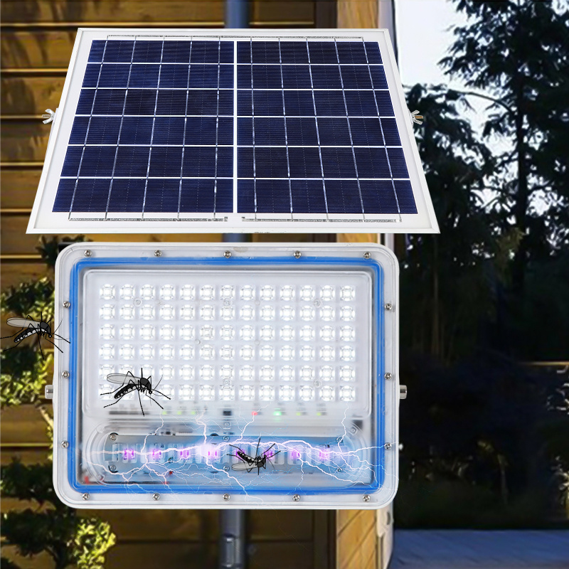 Bug Zappers Fly Pests Cather Outdoor Use Solar Powered UV Lights Mosquito Killer Lamps for Garden Lawn Purple Luminous